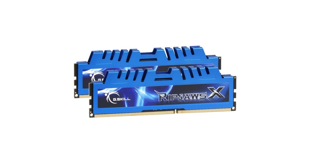 G.Skill DIMM 8 GB DDR3-2400 (2x 4 GB) Dual-Kit, Arbeitsspeicher(F3-2400C11D-8GXM, RipjawsX, INTEL XMP)