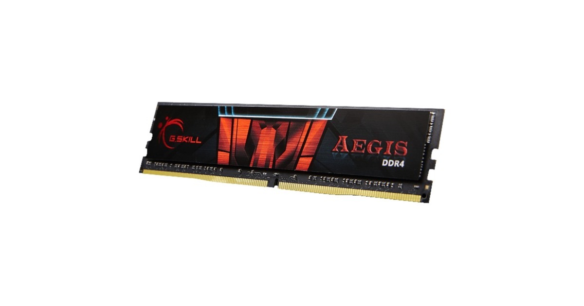 G.Skill DIMM 8 GB DDR4-2400 (2x 4 GB) Dual-Kit, Arbeitsspeicher(F4-2400C17D-8GIS, Aegis)