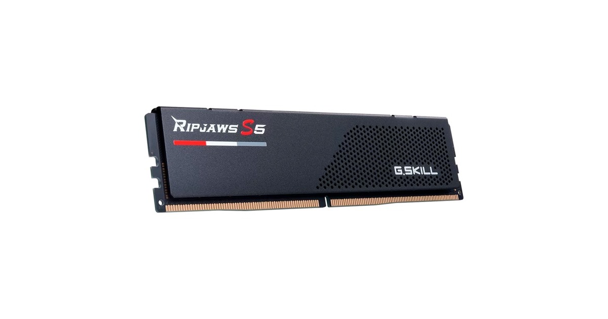 G.Skill DIMM 96 GB DDR5-5600 (2x 48 GB) Dual-Kit, Arbeitsspeicher(schwarz, F5-5600J4040D48GX2-RS5K, Ripjaws S5, INTEL XMP)