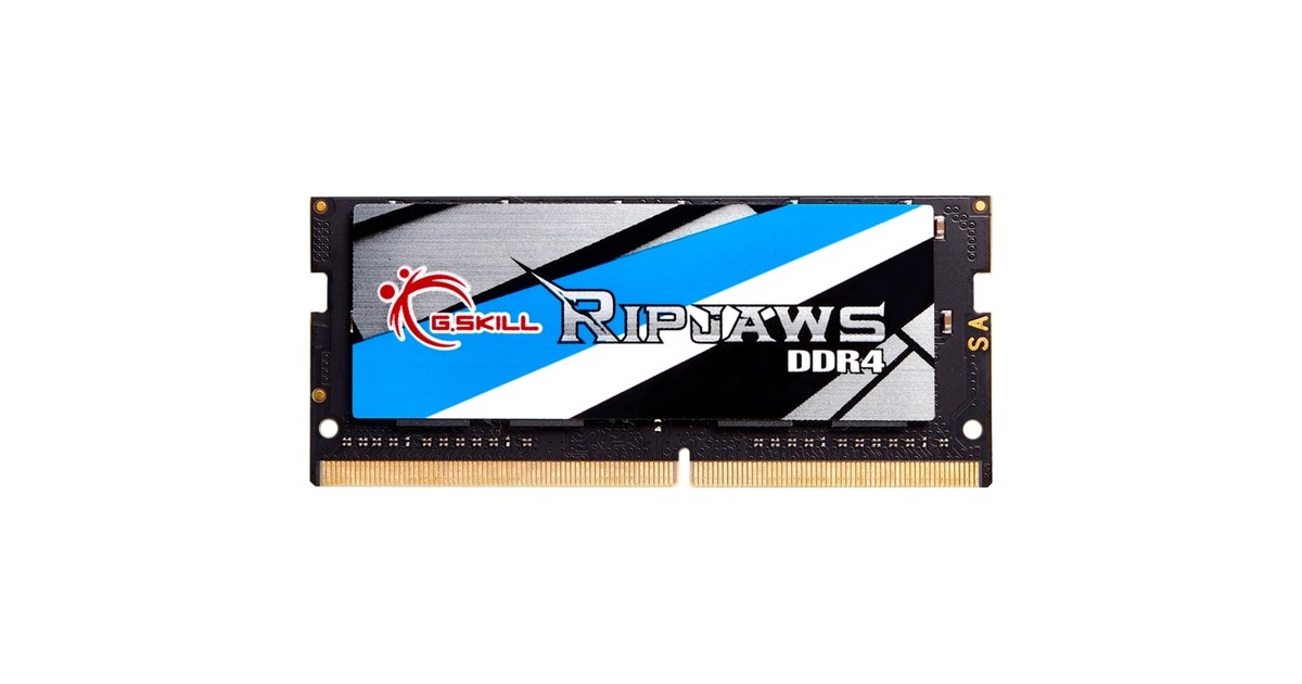 G.Skill SO-DIMM 32 GB DDR4-2666, Arbeitsspeicher(schwarz, F4-2666C19S-32GRS, Ripjaws)