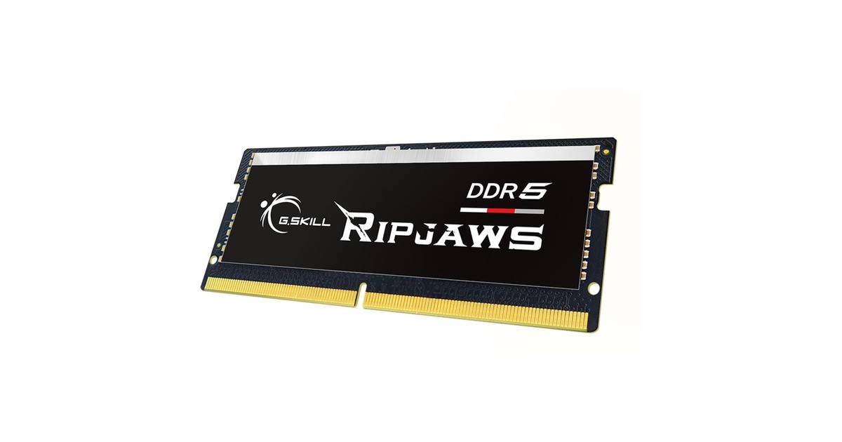 G.Skill SO-DIMM 32 GB DDR5-4800, Arbeitsspeicher(schwarz, F5-4800S4039A32GX1-RS, Ripjaws)