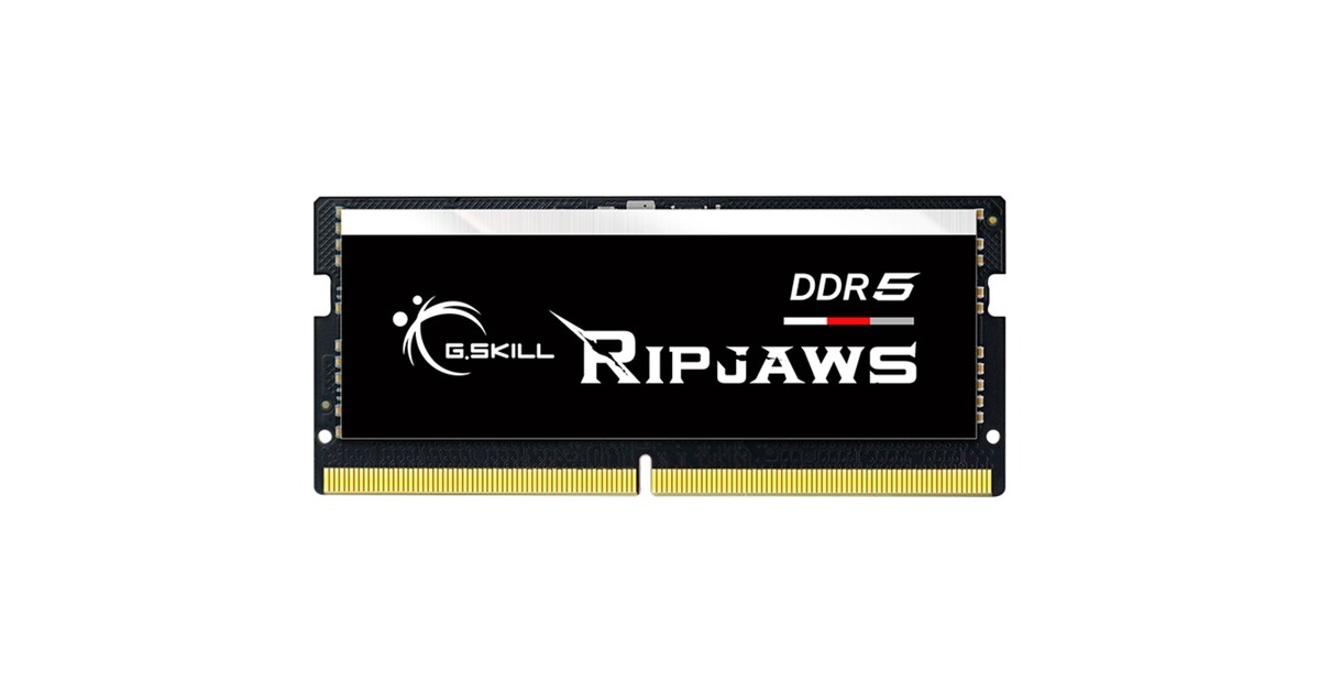 G.Skill SO-DIMM 64 GB DDR5-5600 (2x 32 GB) Dual-Kit, Arbeitsspeicher(schwarz, F5-5600S4645A32GX2-RS, Ripjaws, INTEL XMP)
