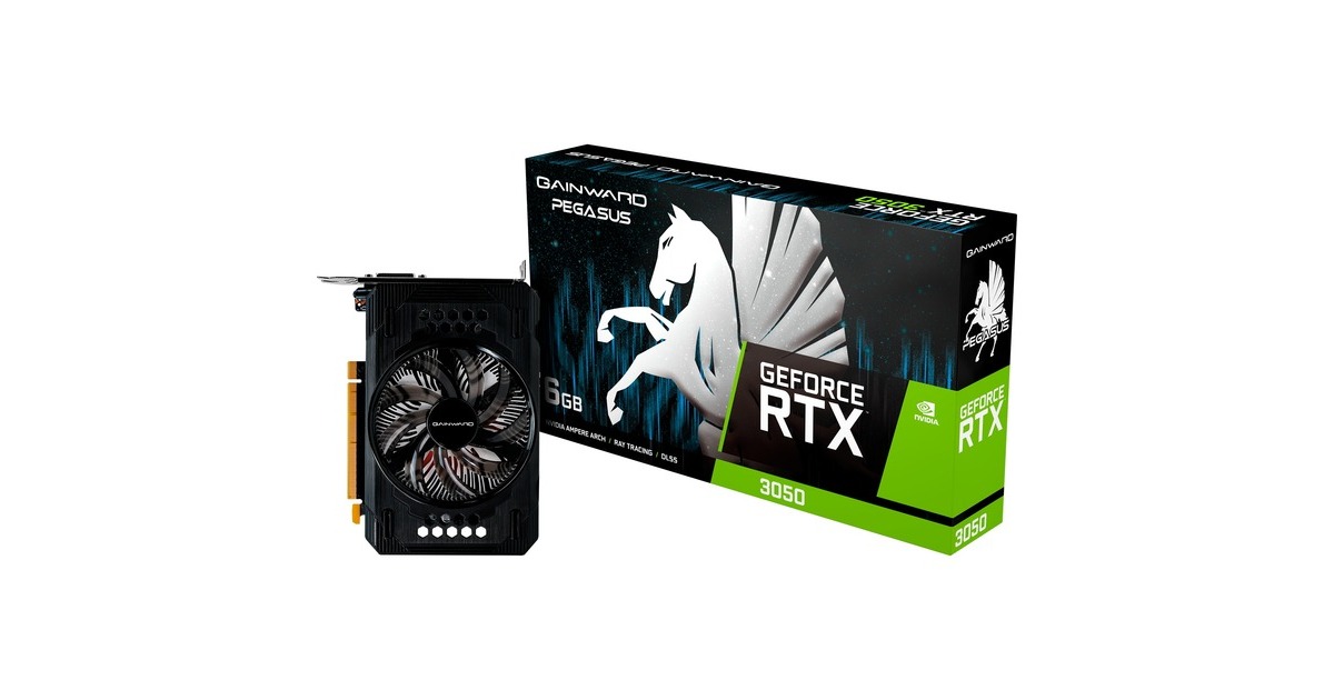 Gainward GeForce RTX 3050 Pegasus, Grafikkarte(3x DisplayPort, 1x HDMI 2.1)