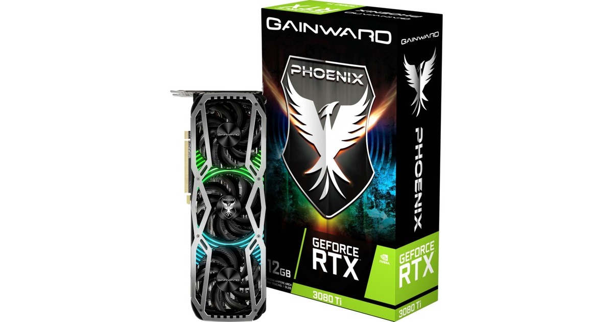 Gainward GeForce RTX 3080 Phoenix LHR, Grafikkarte(Lite Hash Rate, 3x DisplayPort, 1x HDMI, Outlet)