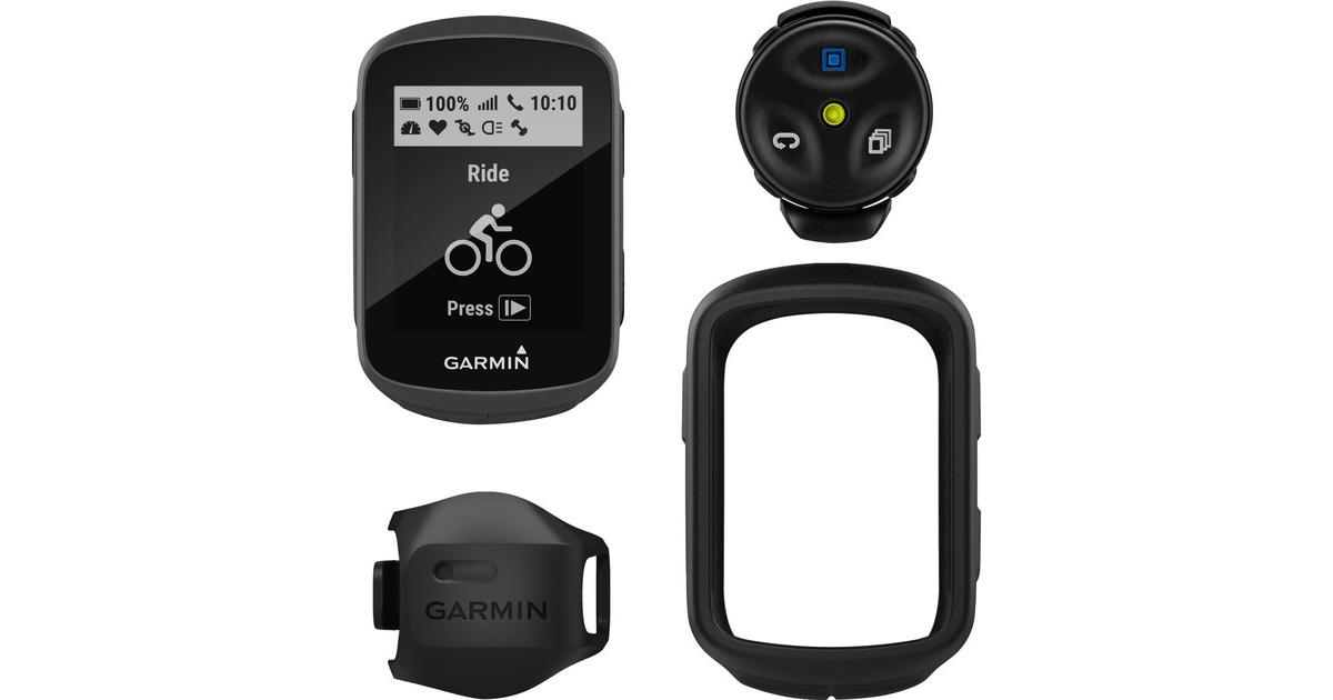 Garmin Edge 130 Plus Mountainbike-Bundle, Fahrradcomputer(schwarz, inkl. Geschwindigkeitssensor, Edge-Fernbedienung)