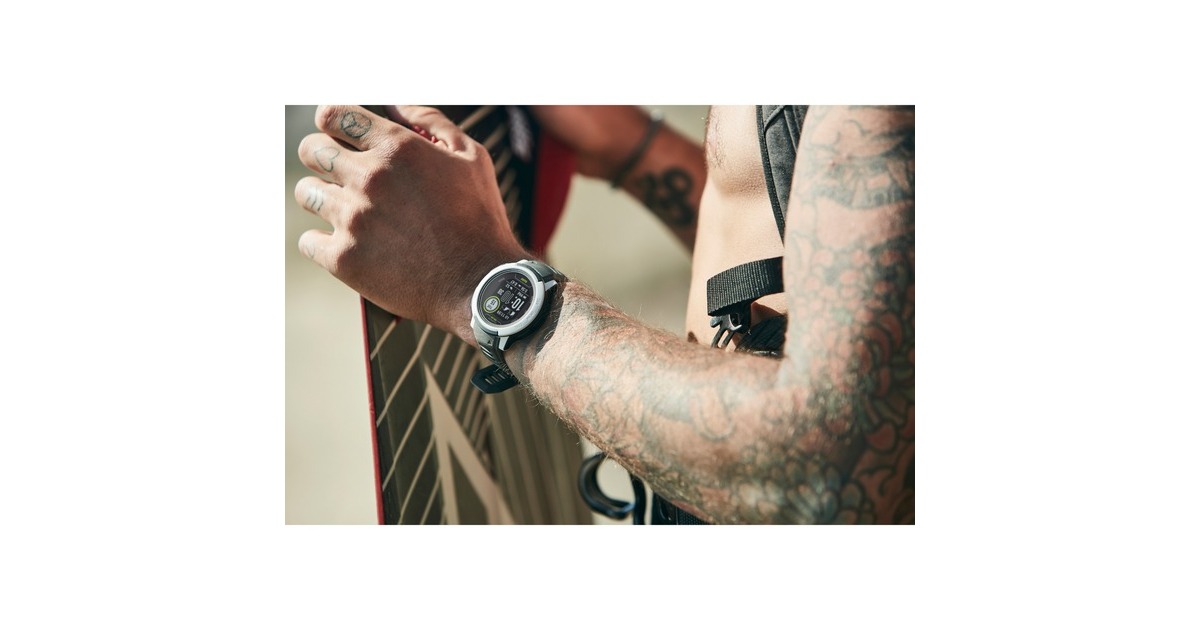 Garmin Instinct 2 Solar Surf Edition, Smartwatch(schwarz/hellgrau)