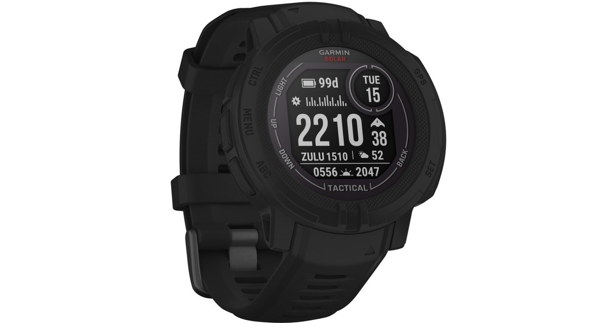 Garmin Instinct 2 Solar Tactical Edition, Smartwatch(schwarz)