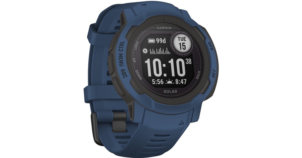 Garmin Instinct 2 Solar, Smartwatch(dunkelblau)
