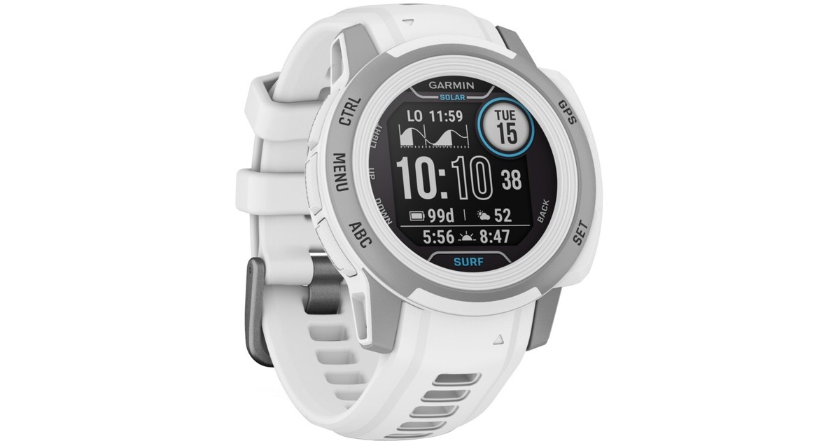 Garmin Instinct 2s Solar Surf Edition, Smartwatch(hellgrau)