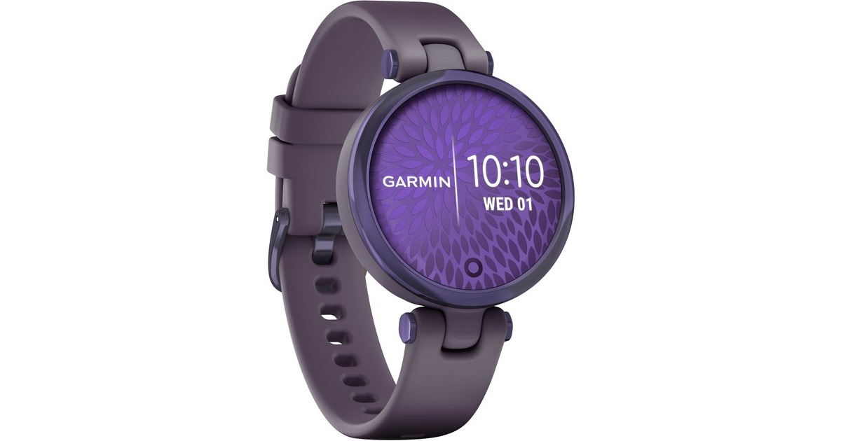 Garmin Lily Sport, Fitnesstracker(violett, Violettes Silikonarmband)