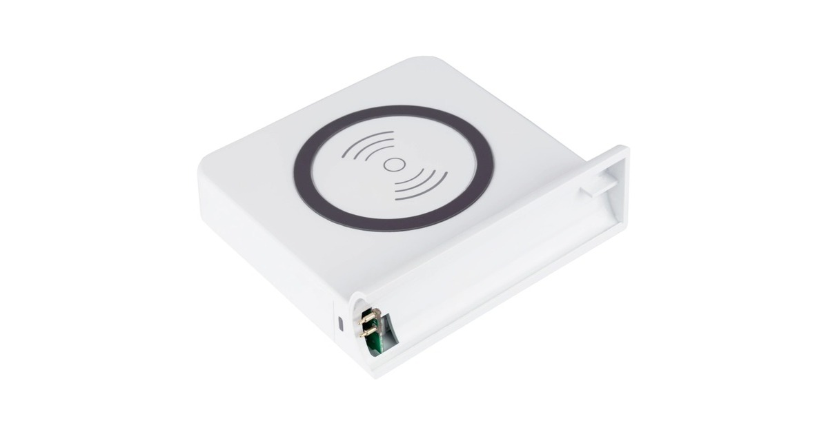 Good Connections Qi Wireless Charging Pad 15 Watt, Ladeschale(weiß, für USB-Desktop-Schnellladestation PCA-D006W (linke Seite))