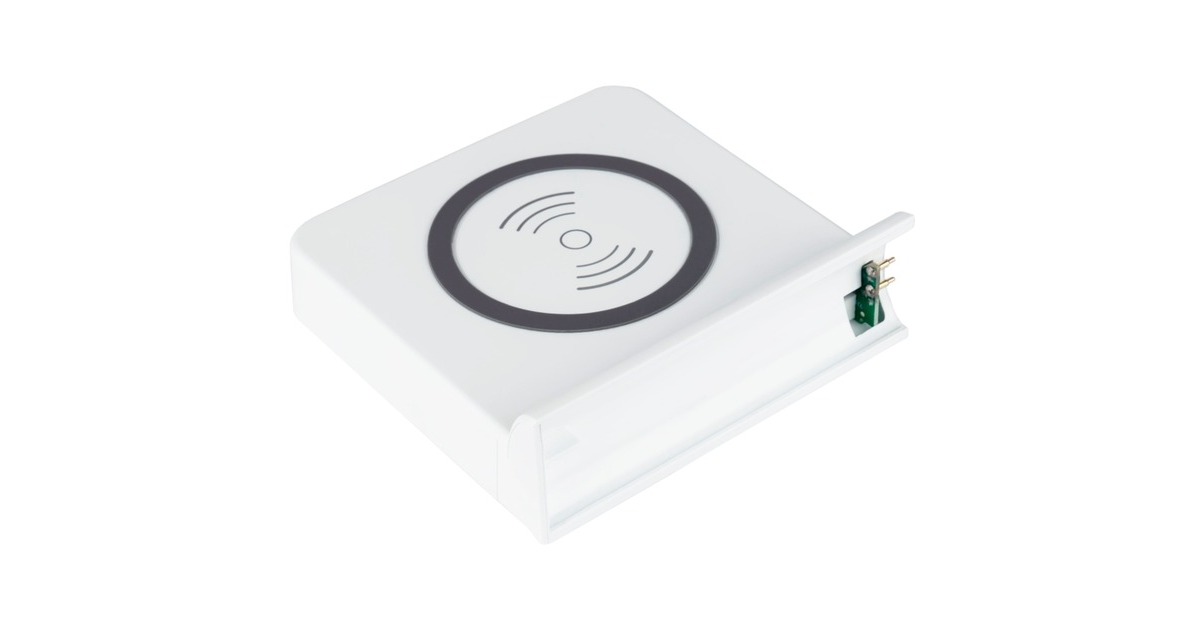 Good Connections Qi Wireless Charging Pad 15 Watt rechts, Ladeschale(weiß, für USB-Desktop-Schnellladestation PCA-D006W (rechte Seite))