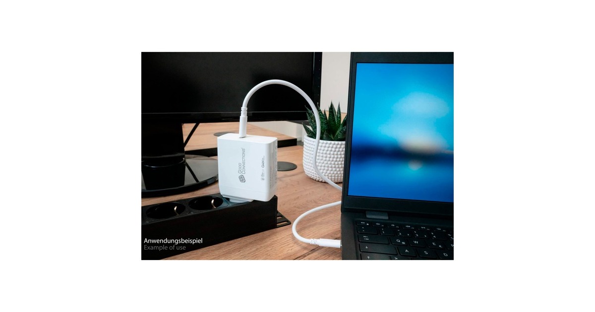 Good Connections USB-Schnellladegerät 140 Watt, 1-Port(weiß, GaN-Technologie, PD 3.1, QC 5, PPS)