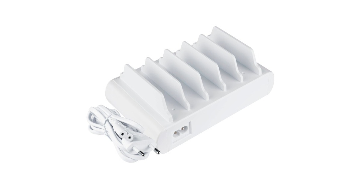 Good Connections USB-Schnellladestation 110 Watt, 10-Port(weiß, PD 3.0, QC 3.0, USB-C, USB-A)