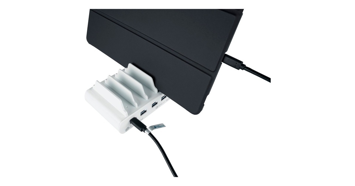 Good Connections USB-Schnellladestation 110 Watt, 10-Port(weiß, PD 3.0, QC 3.0, USB-C, USB-A)