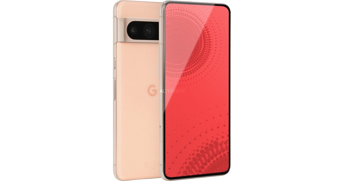 Google Pixel 8 128GB, Handy(Rose, Android 14, Dual SIM)