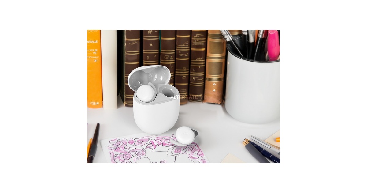 Google Pixel Buds A-Series, Kopfhörer(weiß, USB-C, Bluetooth)