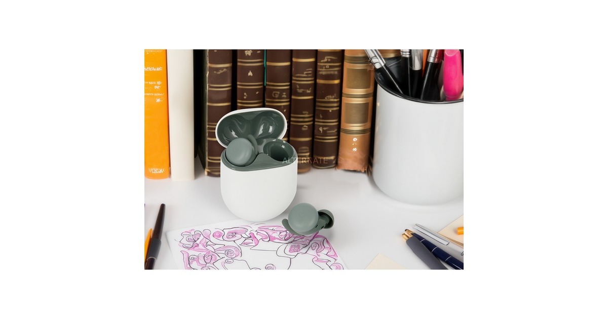 Google Pixel Buds A-Series, Kopfhörer(olivgrün, USB-C, Bluetooth)