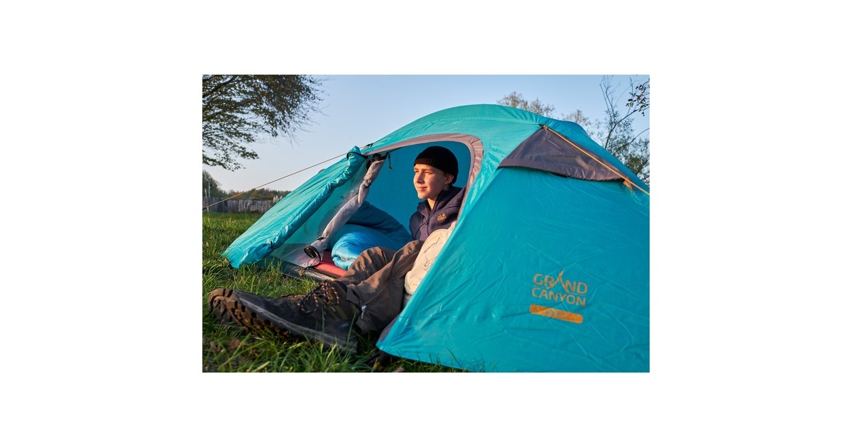 Grand Canyon Kuppelzelt APEX 1, Blue Grass(blau/grau, 1 bis 2 Personen)