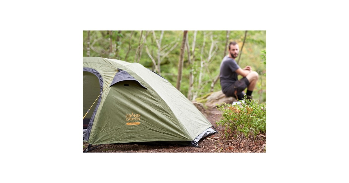 Grand Canyon Kuppelzelt APEX 1, Capulet Olive(olivgrün/grau, 1 bis 2 Personen)