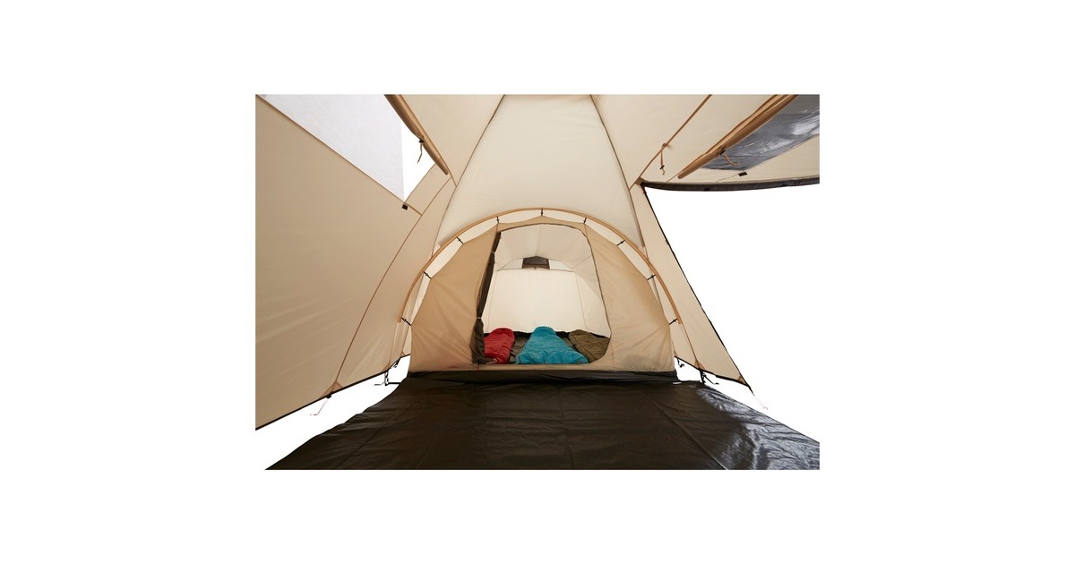 Grand Canyon Kuppelzelt ATLANTA 3, Mojave Desert(beige, mit Tunnel-Schlafkabine)