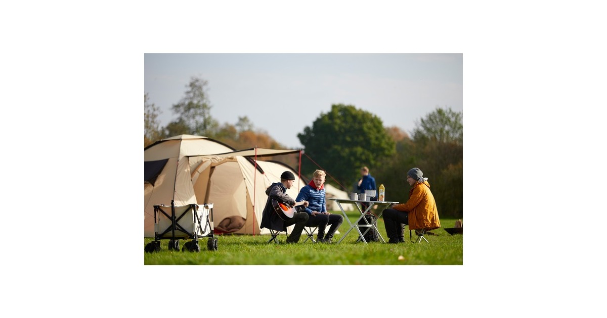 Grand Canyon Kuppelzelt ATLANTA 3, Mojave Desert(beige, mit Tunnel-Schlafkabine)