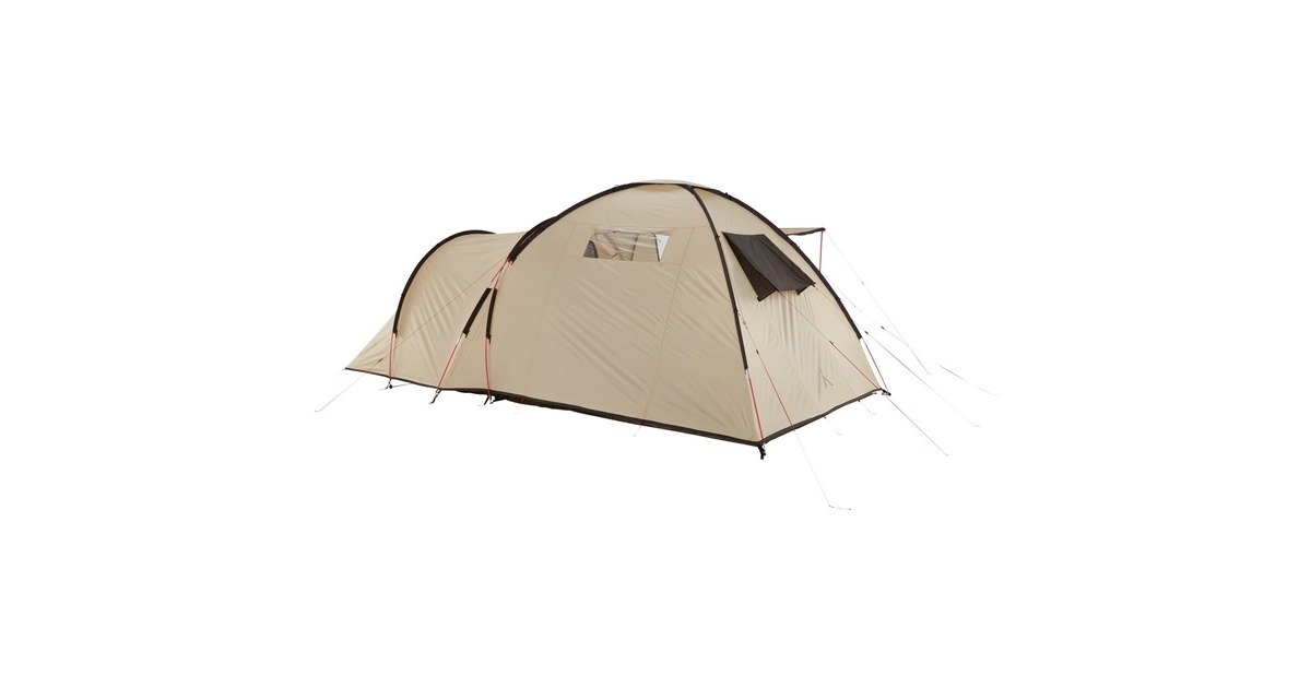 Grand Canyon Kuppelzelt ATLANTA 3, Mojave Desert(beige, mit Tunnel-Schlafkabine)