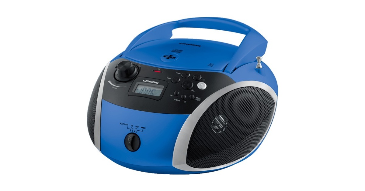 Grundig GRB 3000, CD-Player(blau/silber, FM Radio, CD-R/RW, Bluetooth)