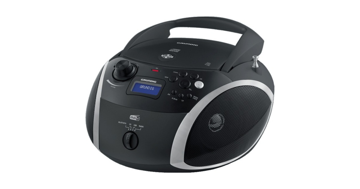 Grundig GRB 4000, CD-Player(schwarz/silber, FM/DAB+ Radio, CD-R/RW, Bluetooth)