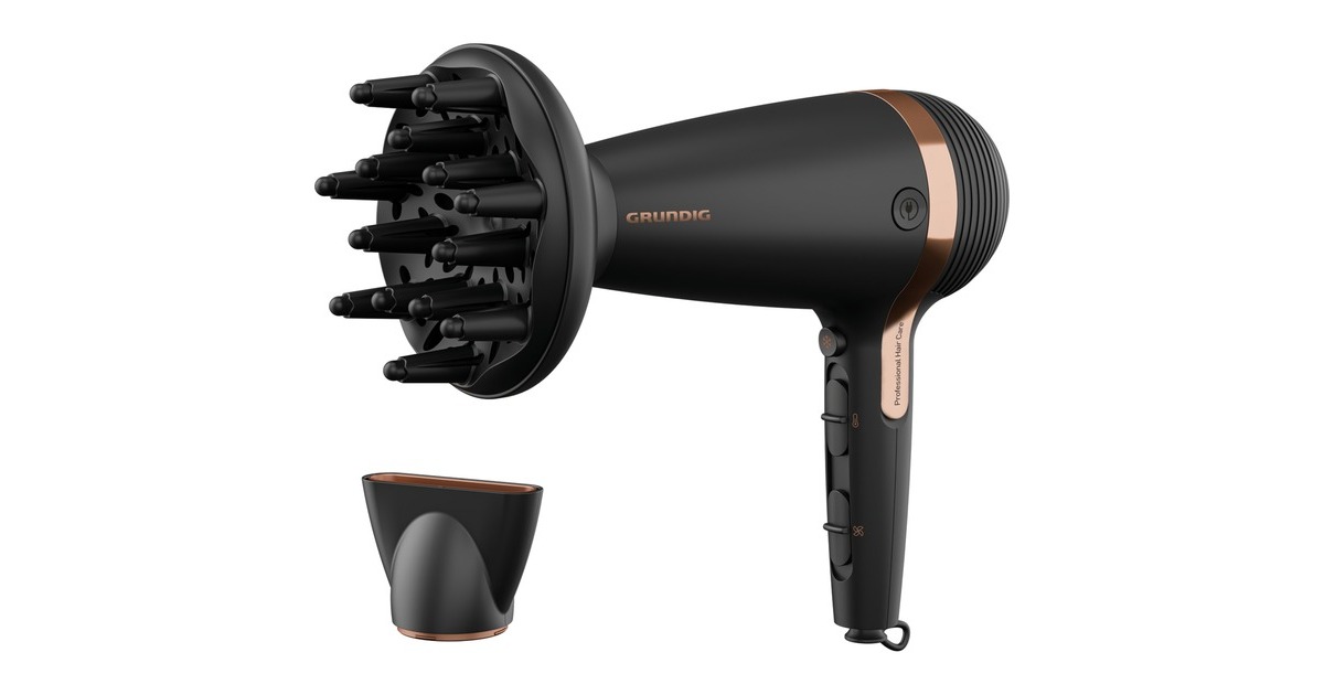 Grundig HD 7081 NaturaShine, Haartrockner(schwarz/roségold)