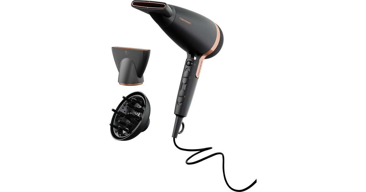 Grundig HD 8080 NaturaShine, Haartrockner(schwarz/roségold)