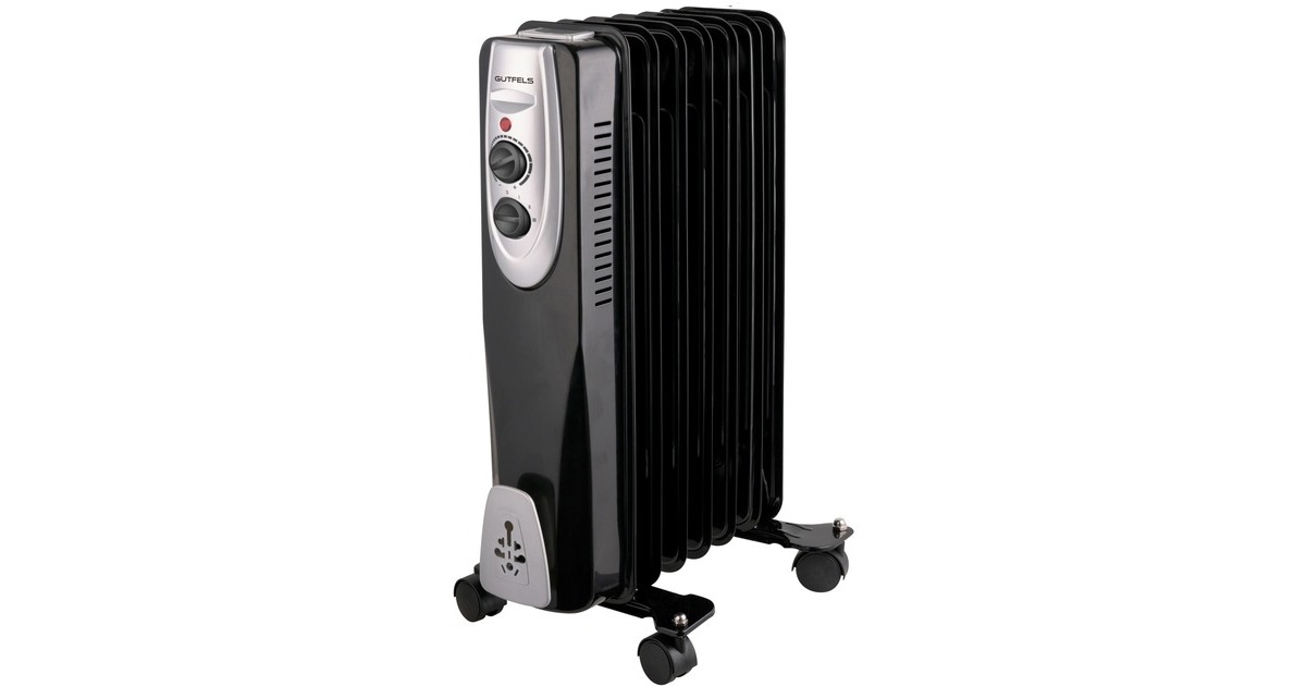 Gutfels Öl-Radiator HR32007(schwarz/grau, 2.000 Watt)