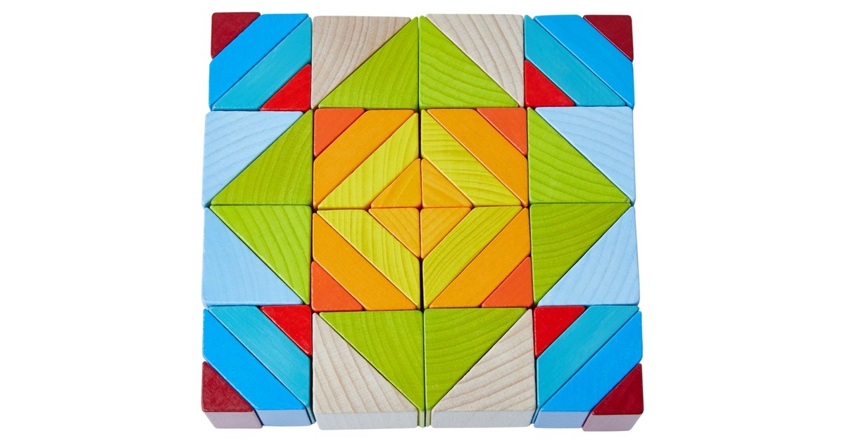 HABA 3D-Legespiel Würfelmosaik, Geschicklichkeitsspiel