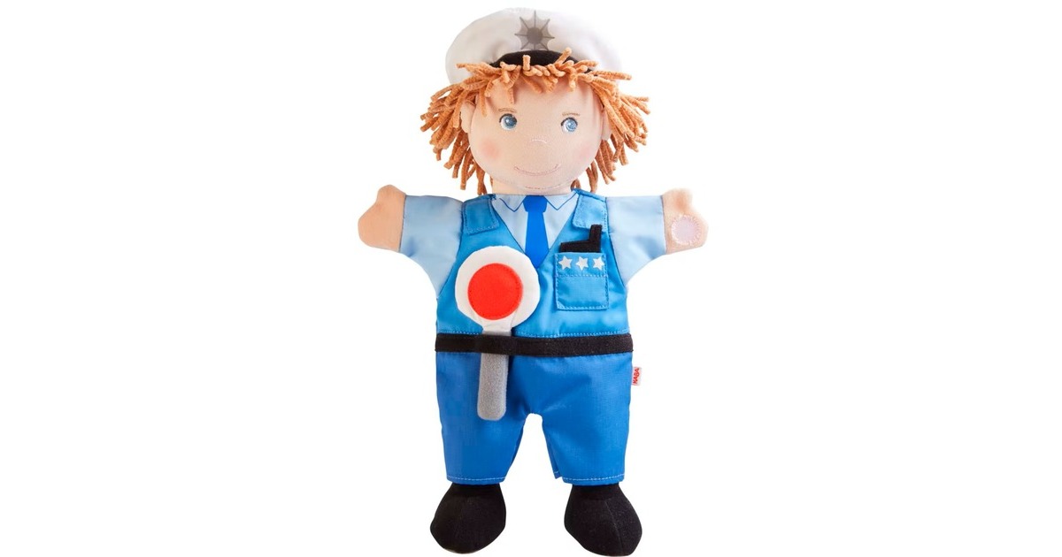 HABA Handpuppe Polizei, Spielfigur(27 cm)