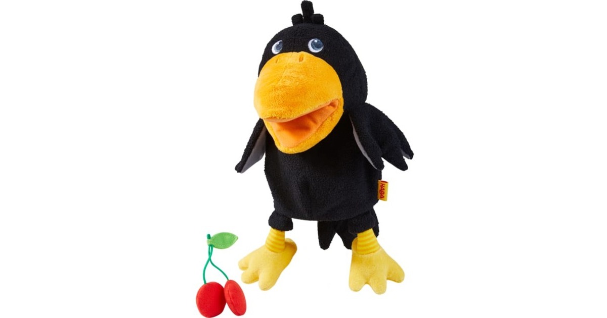 HABA Handpuppe Rabe Theo, Spielfigur(30 cm)