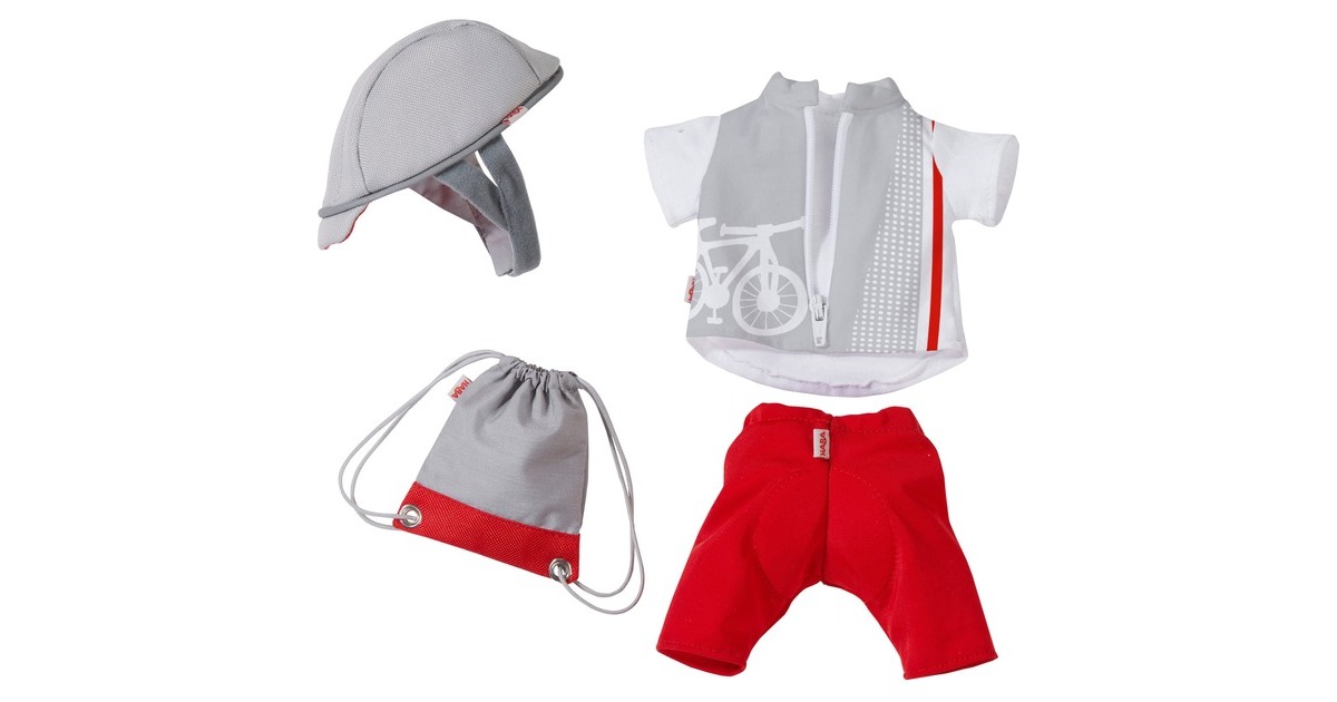 HABA Kleiderset Fahrradzeit, Puppenzubehör(32 cm)