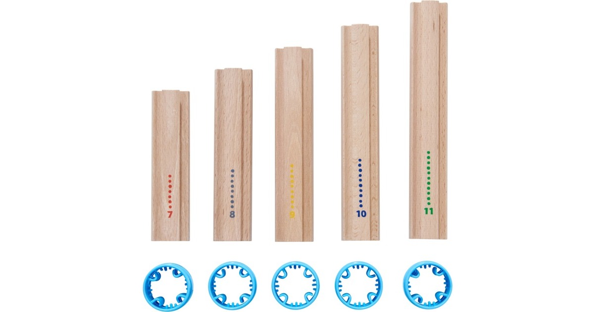 HABA Kugelbahn Kullerbü - Ergänzungsset Hohe Säulen