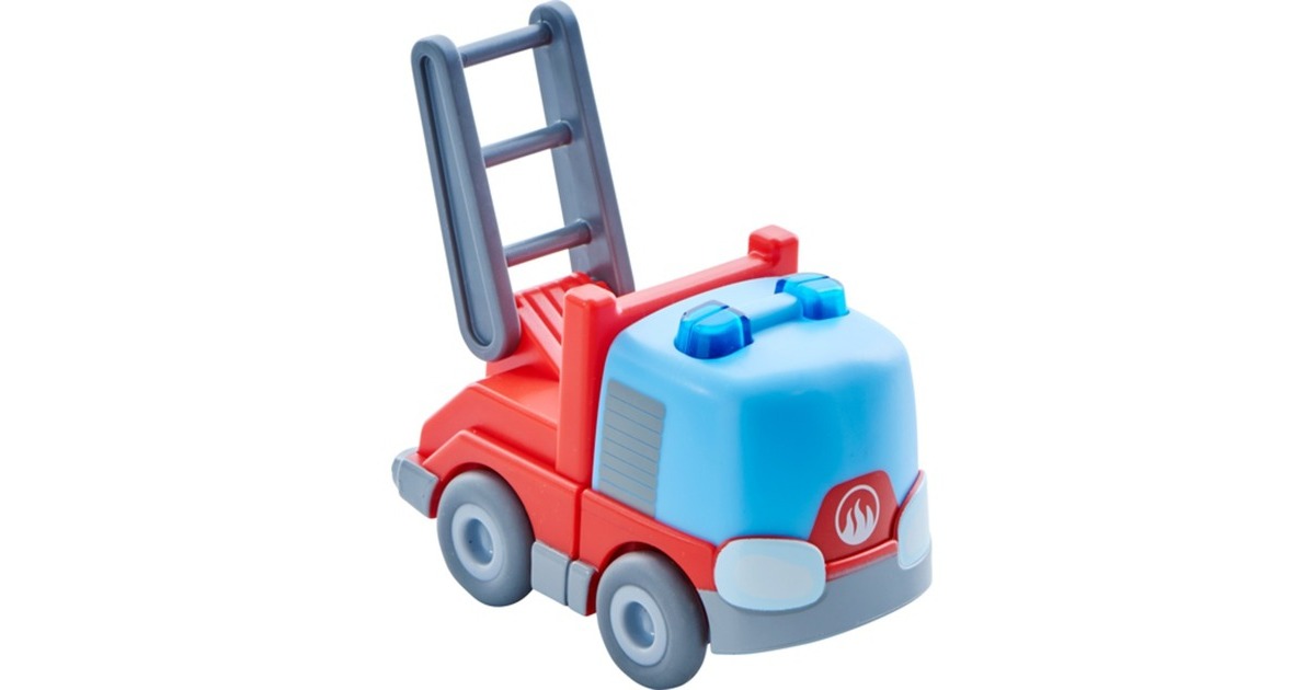 HABA Kugelbahn Kullerbü - Feuerwehr-Leiterwagen, Spielfahrzeug