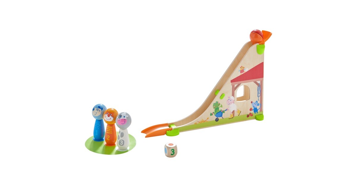 HABA Kullerbü Kugelbahn Kegelfarm