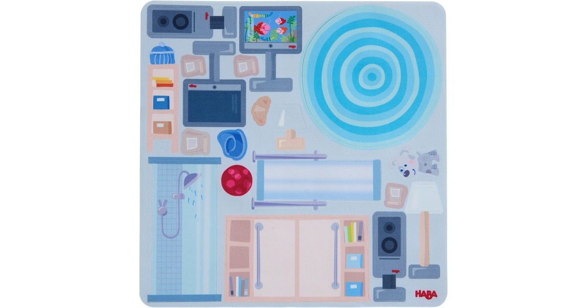 HABA Little Friends - Puppenhaus Klebe-Deko-Accessoires Stadtvilla, Dekoration