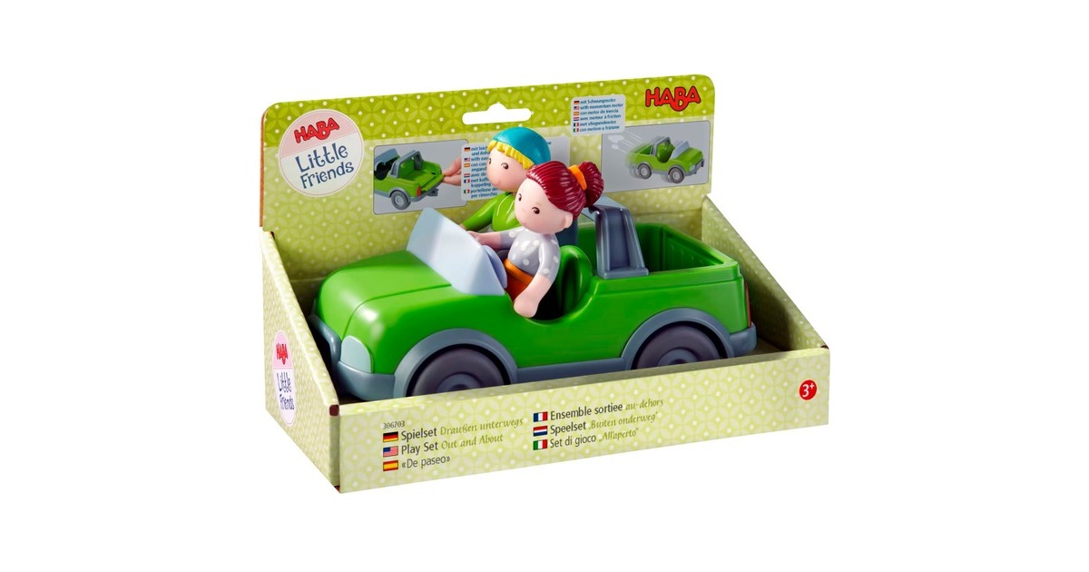 HABA Little Friends - Spielset Draußen unterwegs, Spielfahrzeug