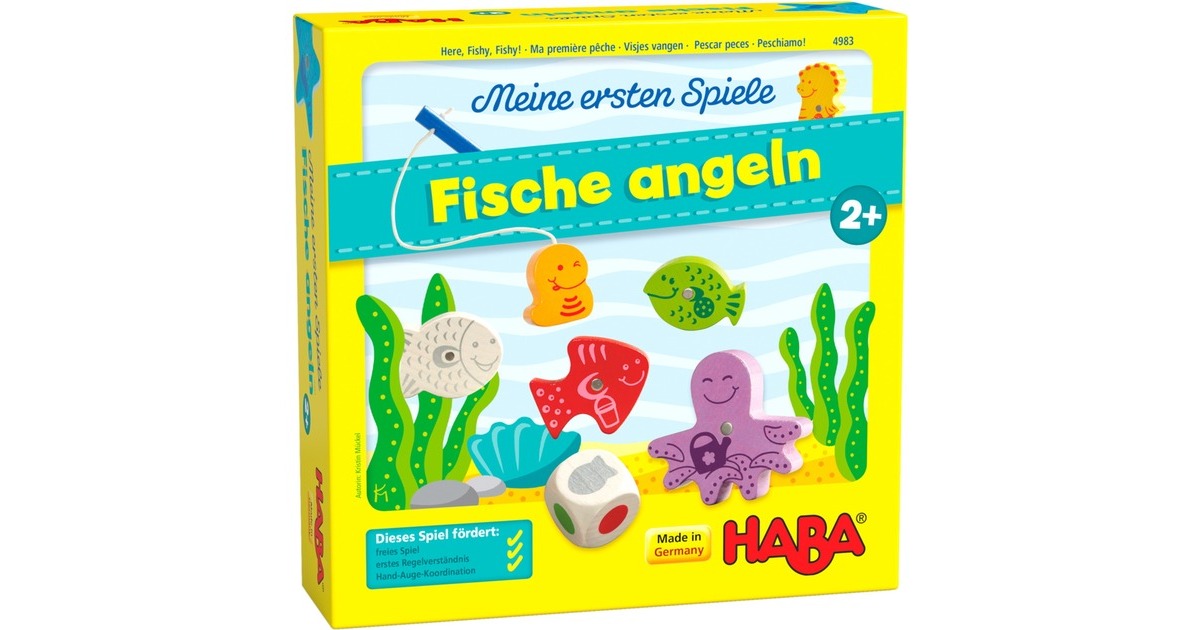 HABA Meine ersten Spiele - Fische angeln, Geschicklichkeitsspiel