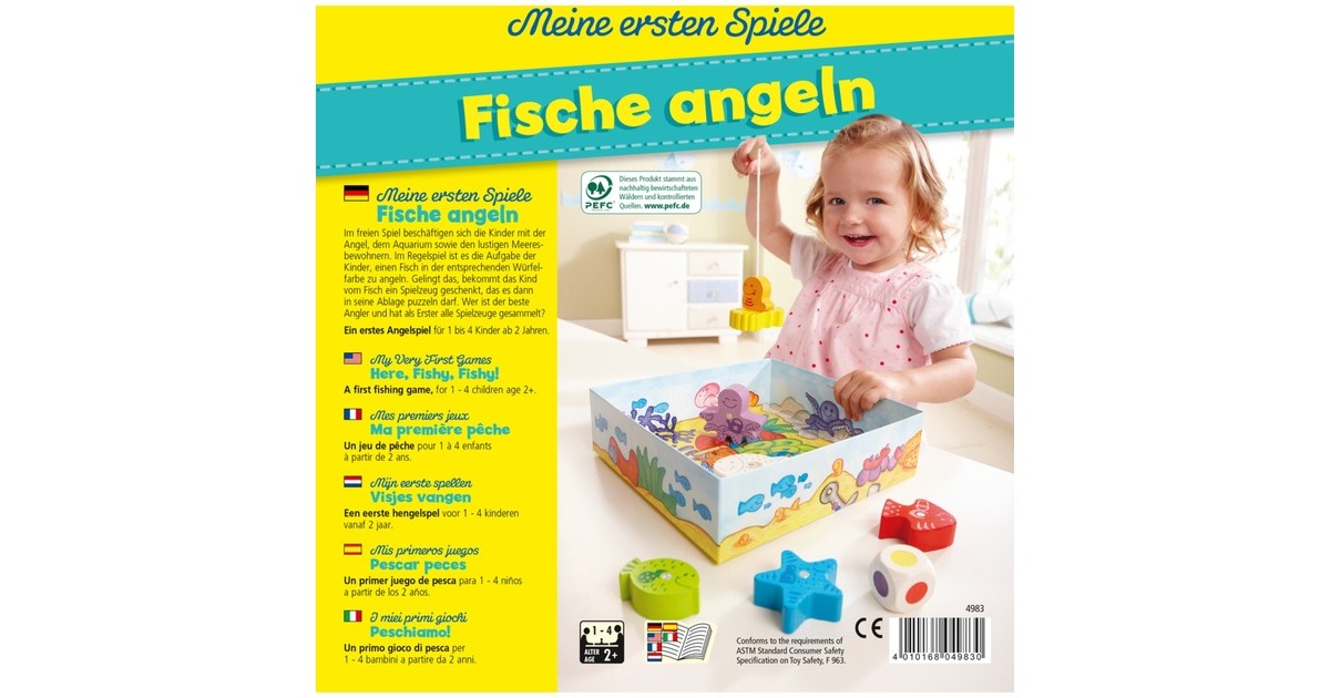 HABA Meine ersten Spiele - Fische angeln, Geschicklichkeitsspiel