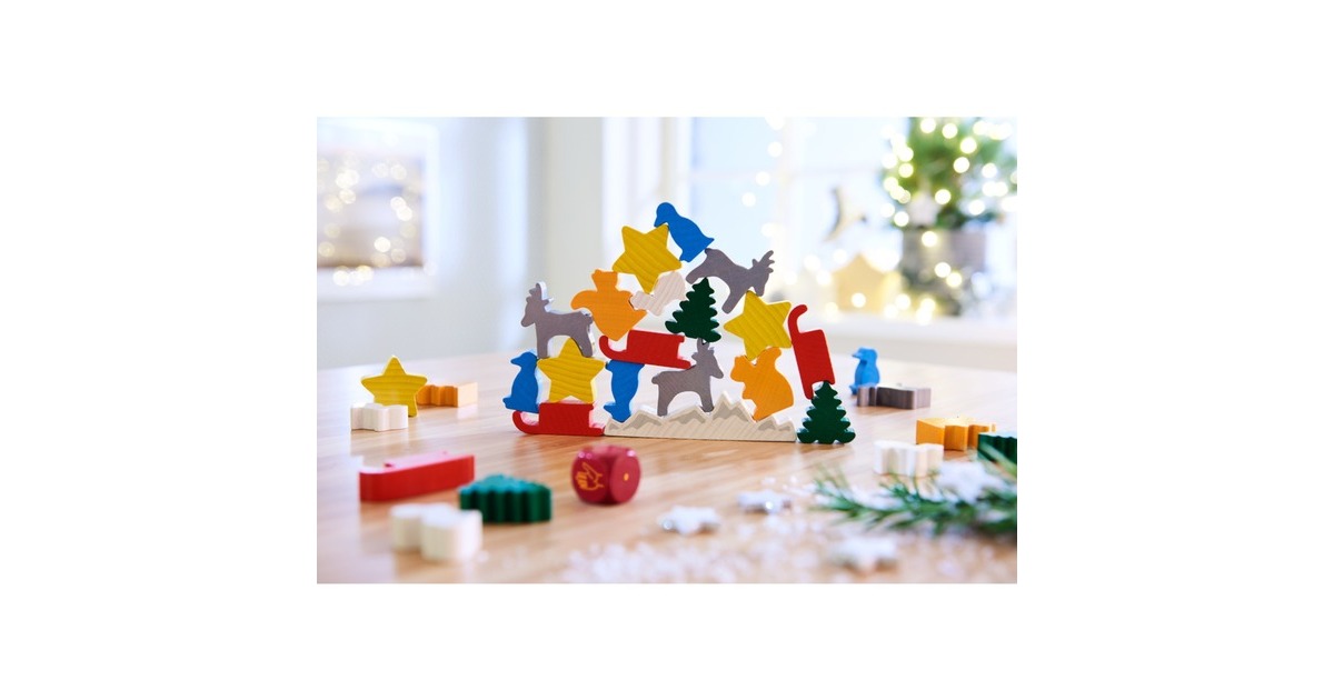 HABA Tier auf Tier - Das weihnachtliche Stapelspiel, Geschicklichkeitsspiel