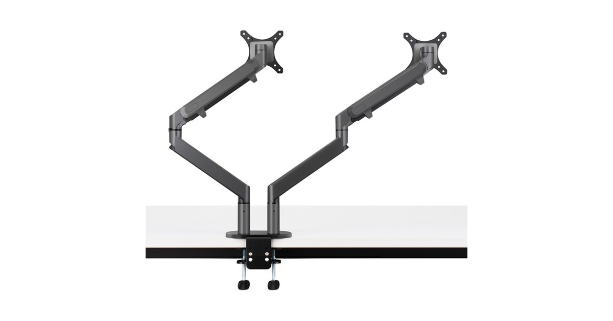 HAGOR HA Gasliftarm Medium Dual, Monitorhalterung(dunkelgrau)