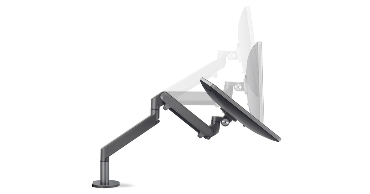 HAGOR HA Gasliftarm Medium Dual, Monitorhalterung(dunkelgrau)
