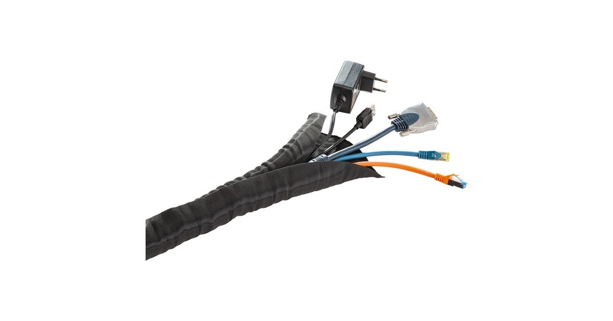 HAGOR KS Self Wrap, Ø 19mm, Kabelführung(schwarz, 5 Meter)