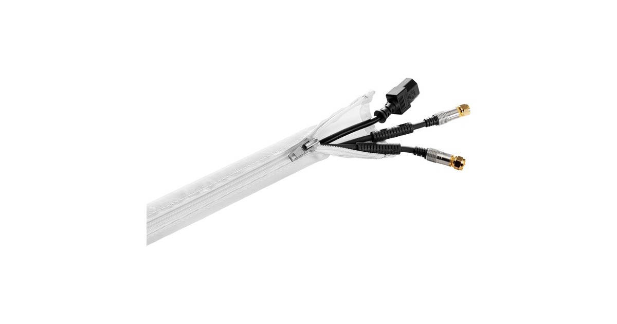 HAGOR KS Zipper Wrap, Ø 30mm, Kabelführung(weiß, 2 Meter)