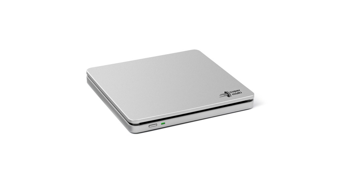 HLDS GP70NS50 SLIM, externer DVD-Brenner(silber, extern, USB 2.0, 5,25")
