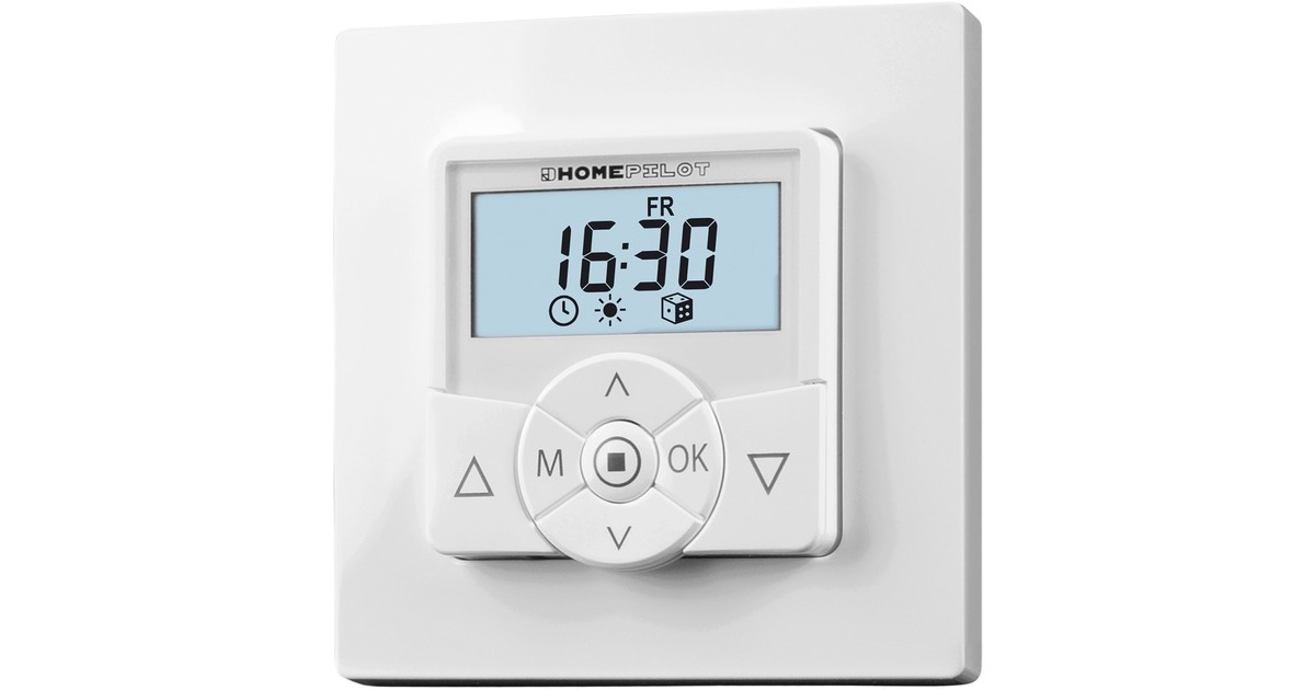 HOMEPILOT Zeitschaltuhr premium(weiß, für Rollladenmotoren)
